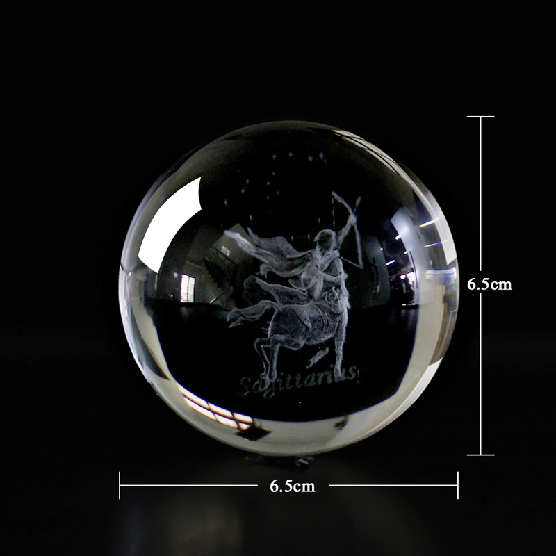 Globo de Cristal 3D - Signos do Zodíaco