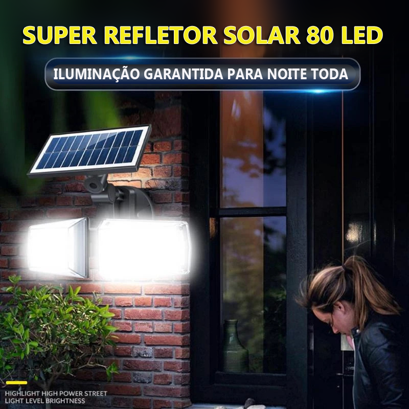 Super Refletor 80 LED Solar