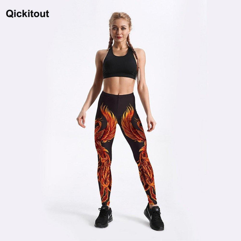 Calça Legging Fitness Estampada - Qickitout