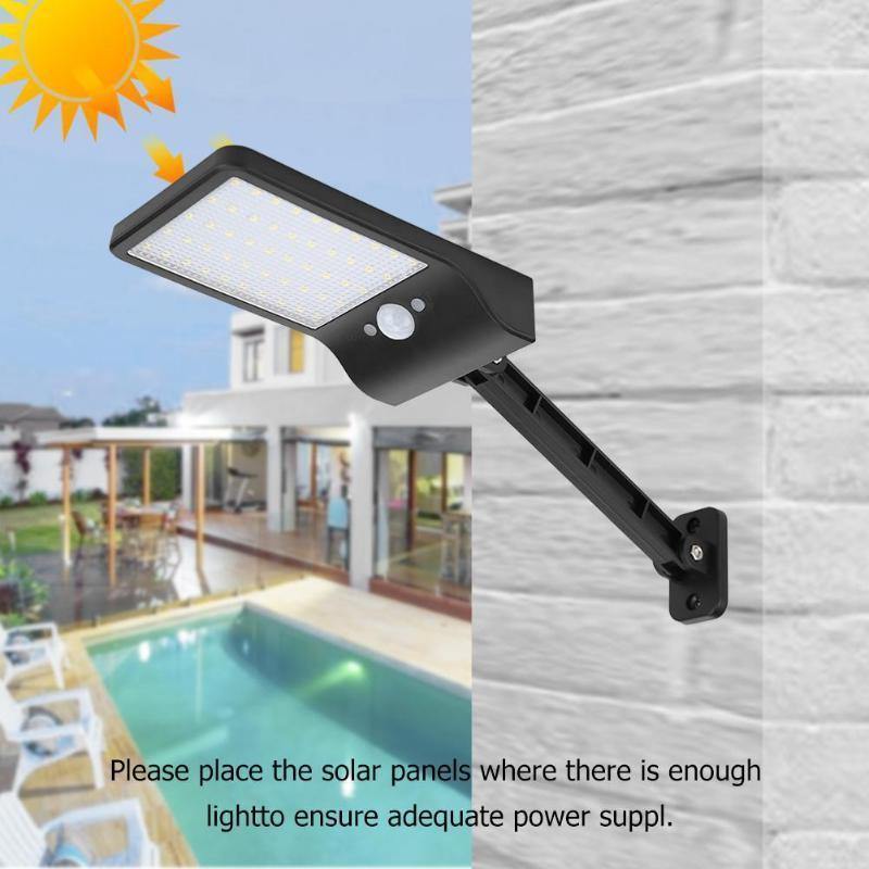 Refletor Solar 50 LED - Controle Remoto + Sensor Movimento