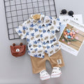 Conjunto Summer Boy Folhas - Tamanhos 0 a 4 anos