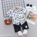 Conjunto Summer Boy Folhas - Tamanhos 0 a 4 anos